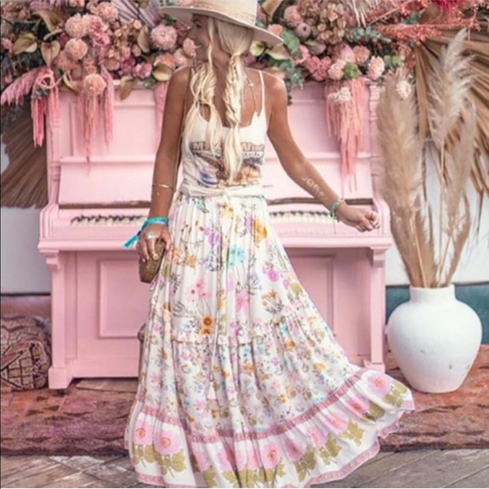 🌸Sold🌼Spell Wild Bloom Maxi Skirt🌸